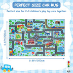 Kids Play Rug Town City Road Car Mat
