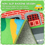 Kids Play Rug Town City Road Car Mat