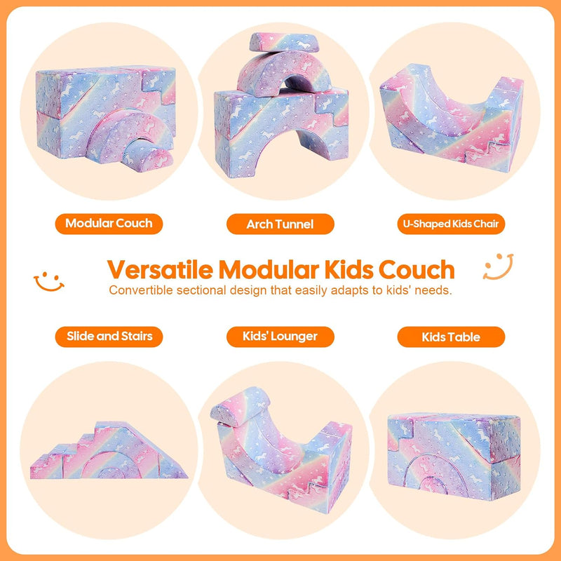 Kids Play Sofa Modular Toddler Climbing Couch Foam