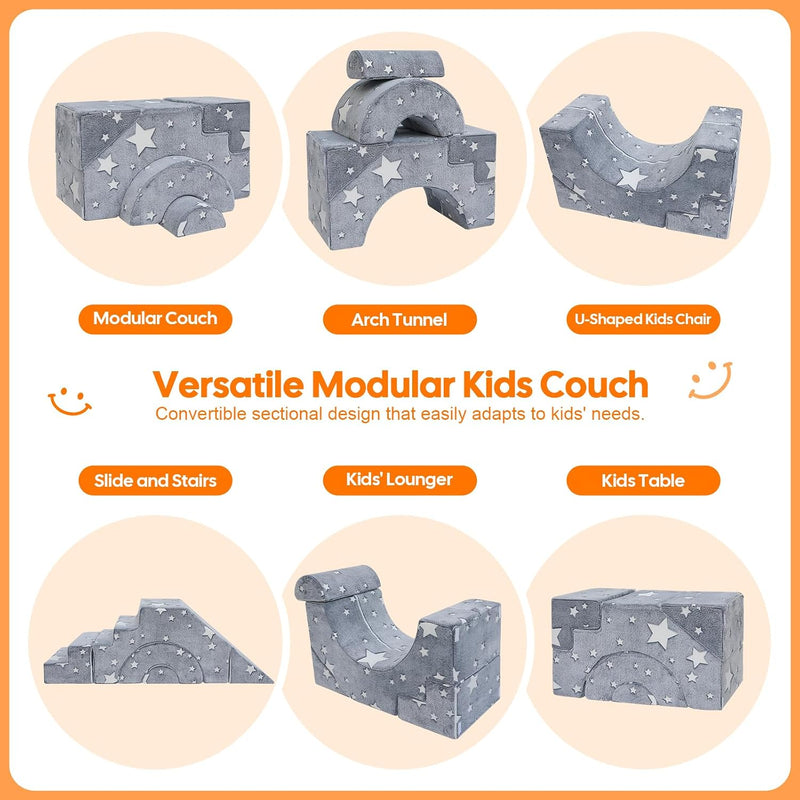 Kids Play Sofa Modular Toddler Climbing Couch Foam