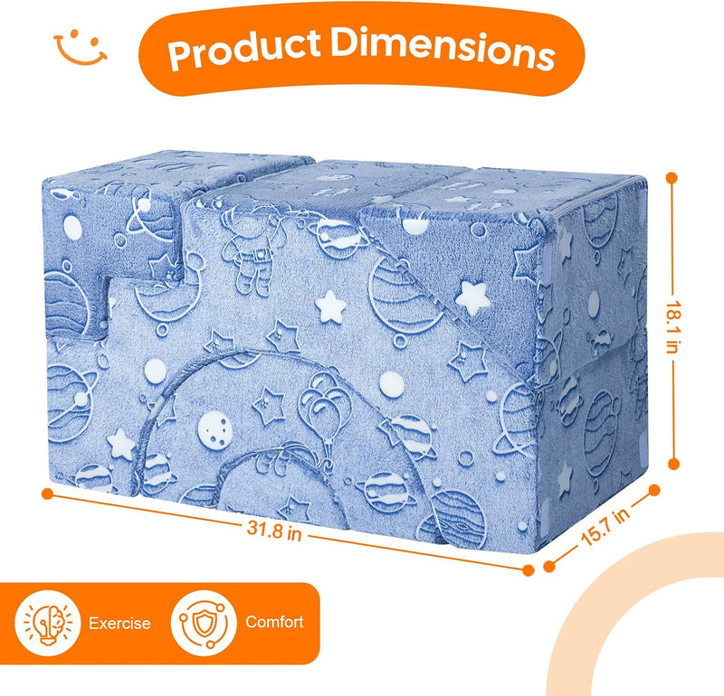 Kids Play Sofa Modular Toddler Climbing Couch Foam