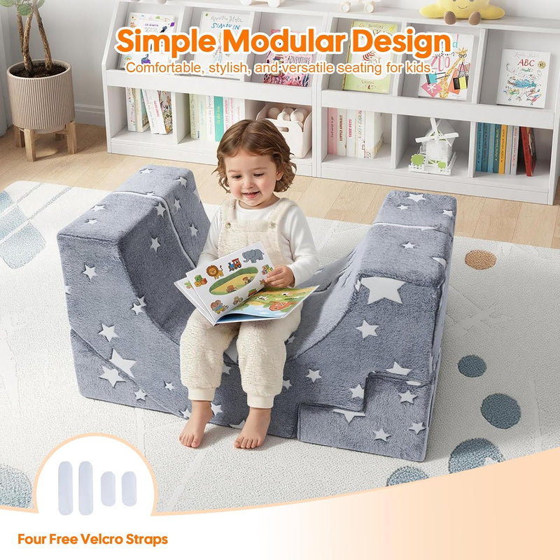 Kids Play Sofa Modular Toddler Climbing Couch Foam