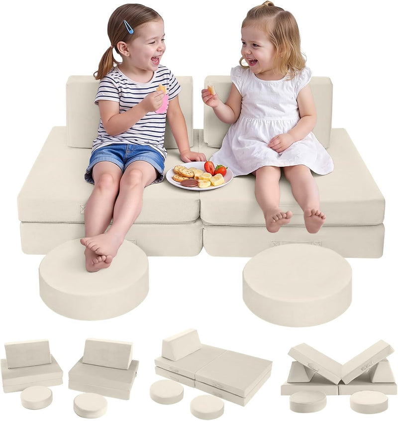 Kids Play Sofa Modular Toddler Couch Bed