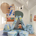 Kids Play Sofa Modular Toddler Couch Bed