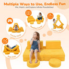 Kids Play Sofa Modular Toddler Couch Bed