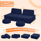 Kids Play Sofa Modular Toddler Couch Bed