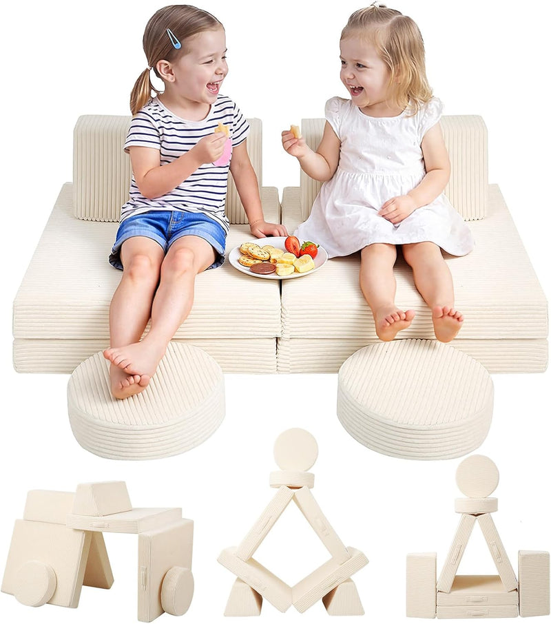 Kids Sofa Modular Toddler Chair Couch (8 Piece)