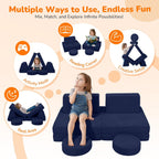 Kids Play Sofa Modular Toddler Couch Bed