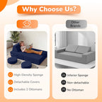 Kids Play Sofa Modular Toddler Couch Bed