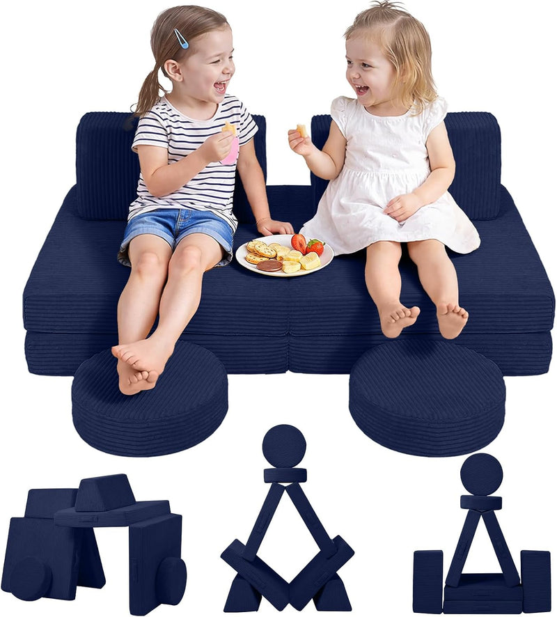 Kids Play Sofa Modular Toddler Couch Bed