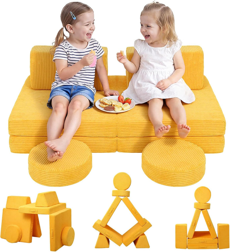 Kids Play Sofa Modular Toddler Couch Bed