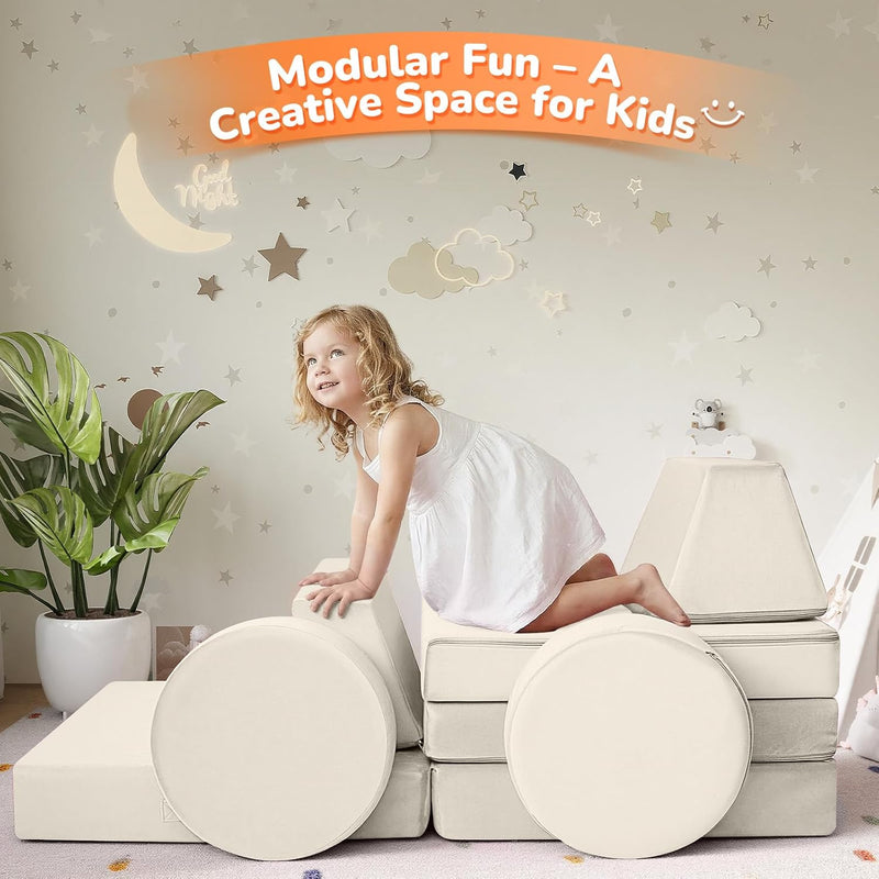 Kids Play Sofa Modular Toddler Couch Bed
