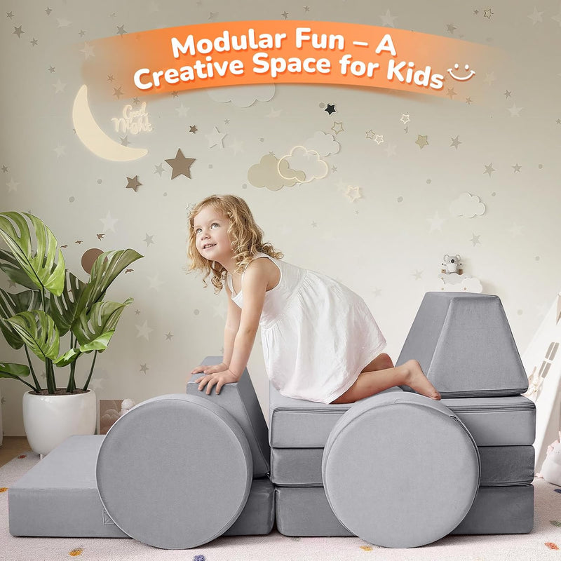 Kids Play Sofa Modular Toddler Couch Bed