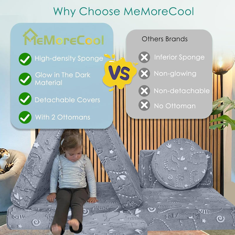 Kids Play Sofa Modular Toddler Couch Bed