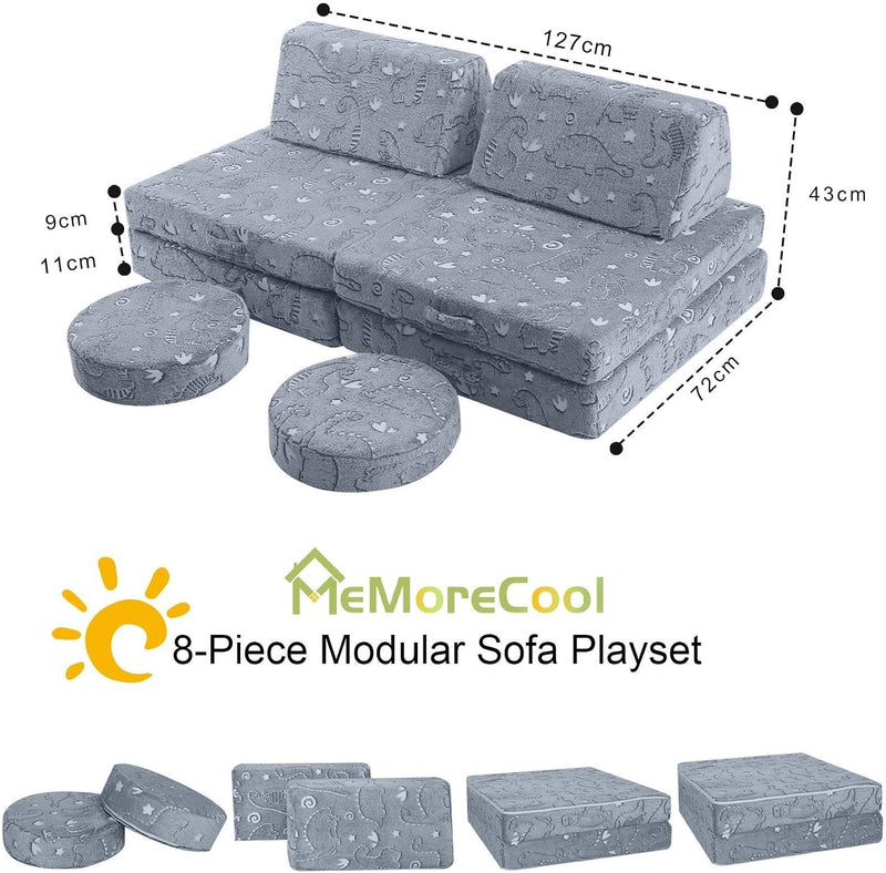 Kids Play Sofa Modular Toddler Couch Bed