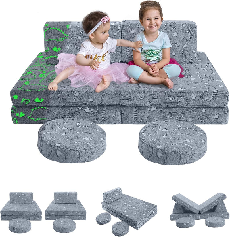 Kids Play Sofa Modular Toddler Couch Bed