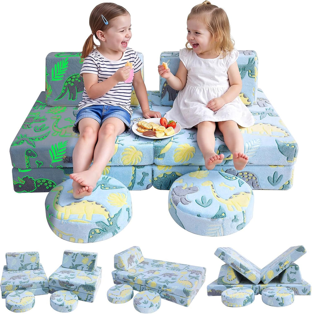 Kids Play Sofa Modular Toddler Couch Bed
