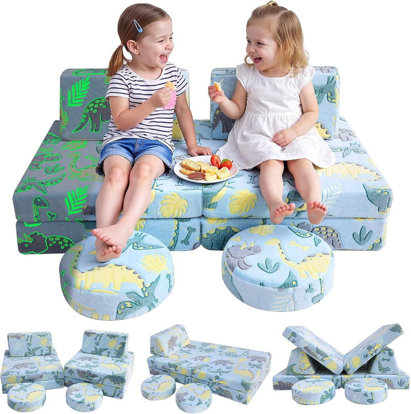 Kids Play Sofa Modular Toddler Couch Bed
