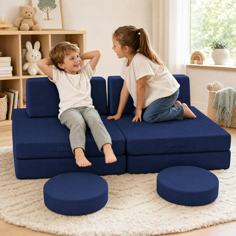 Kids Play Sofa Modular Toddler Couch Bed