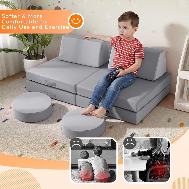 Kids Play Sofa Modular Toddler Couch Bed