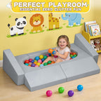 Kids Sofa 15 Pcs Toddler Chair Soft Crystal