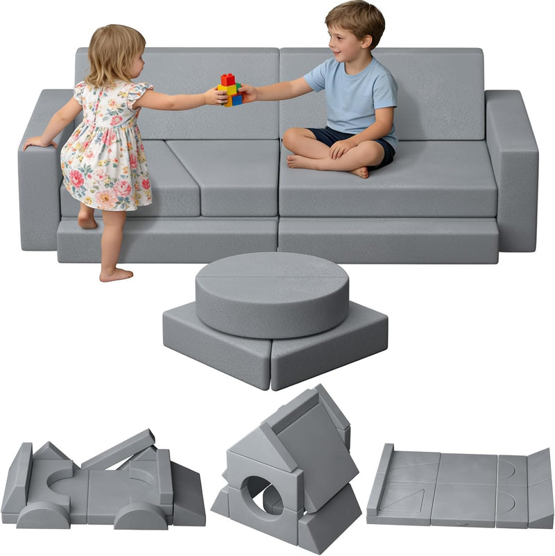 Kids Sofa 15 Pcs Toddler Chair Soft Crystal