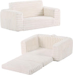 Kids Sofa Bed Extra Wide 2-In-1 Toddler Chair