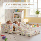 Kids Sofa Bed Extra Wide 2-In-1 Toddler Chair