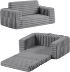 Kids Sofa Bed Extra Wide 2-In-1 Toddler Chair