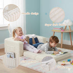 Kids Sofa Bed Extra Wide 2-In-1 Toddler Chair