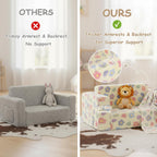 Kids Sofa Bed Extra Wide 2-In-1 Toddler Chair