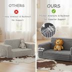 Kids Sofa Bed Extra Wide 2-In-1 Toddler Chair