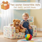 Kids Sofa Bed Extra Wide 2-In-1 Toddler Chair