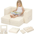 Kids Sofa Bed Modular Toddler Chair Couch Glow