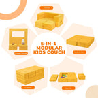 Kids Sofa Bed Modular Toddler Chair Couch Glow