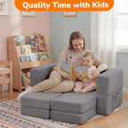 Kids Sofa Bed Modular Toddler Chair Couch Glow