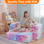 Kids Sofa Bed Modular Toddler Chair Couch Glow