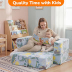 Kids Sofa Bed Modular Toddler Chair Couch Glow