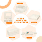 Kids Sofa Bed Toddler Armchair Couch Glow Stars