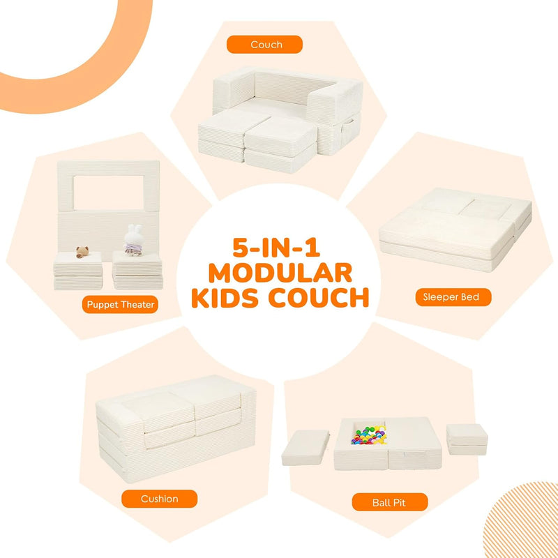 Kids Sofa Bed Toddler Armchair Couch Glow Stars