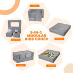 Kids Sofa Bed Toddler Armchair Couch Glow Stars
