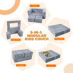 Kids Sofa Bed Toddler Armchair Couch Glow Stars