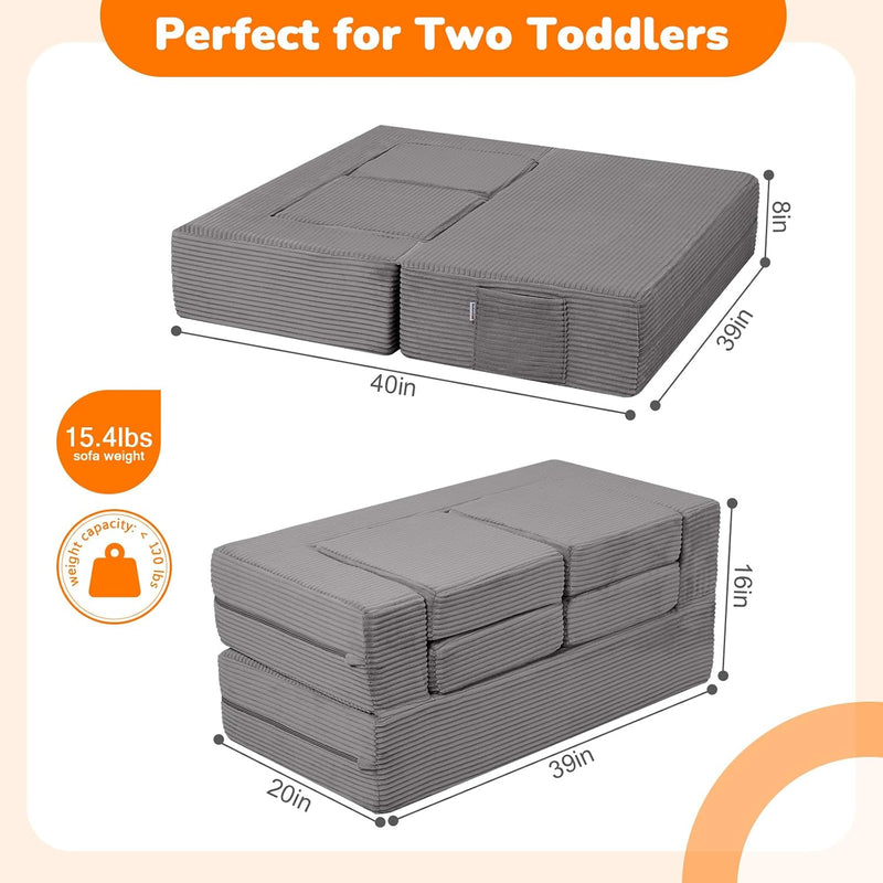 Kids Sofa Bed Toddler Armchair Couch Glow Stars