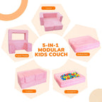Kids Sofa Bed Toddler Armchair Couch Glow Stars