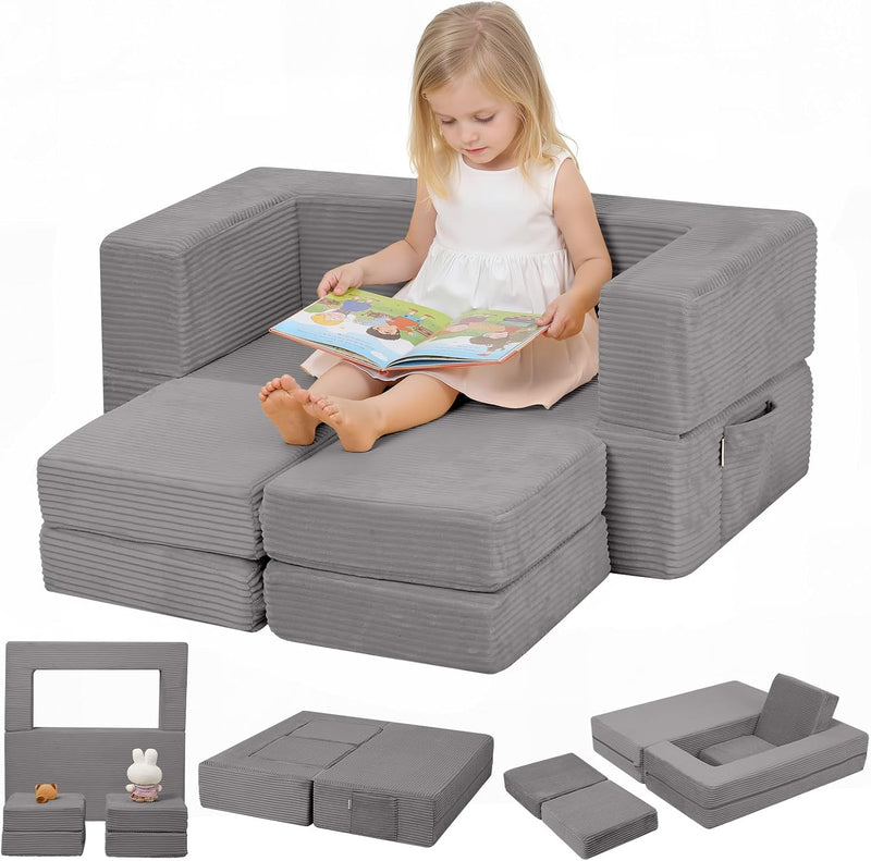 Kids Sofa Bed Toddler Armchair Couch Glow Stars
