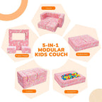 Kids Sofa Bed Toddler Armchair Couch Glow Stars