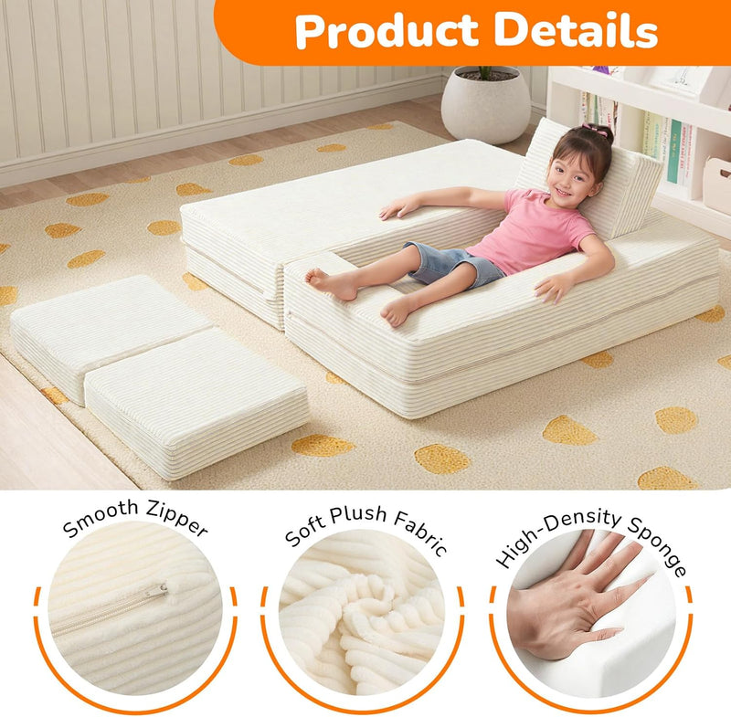 Kids Sofa Bed Toddler Armchair Couch Glow Stars