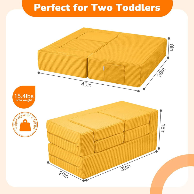 Kids Sofa Bed Toddler Armchair Couch Glow Stars