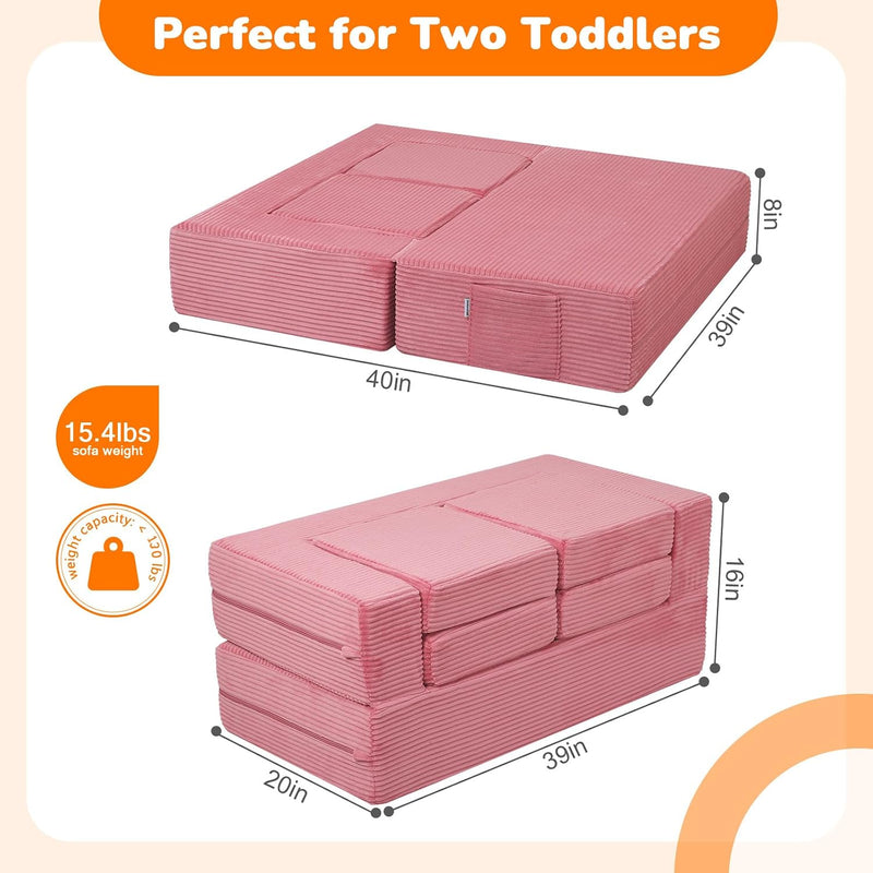 Kids Sofa Bed Toddler Armchair Couch Glow Stars