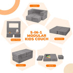 Kids Sofa Bed Toddler Armchair Couch Glow Stars